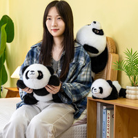 Bantal Tubuh Panda Raksasa Super Lembut - Mainan Boneka Peluk yang Menggemaskan untuk Tidur & Bersantai, Bantal Sandaran Tempat Tidur yang Nyaman, Hadiah Ulang Tahun yang Sempurna