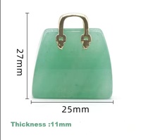 Vente en gros sac à main en cristal naturel sculpté à la main statue ornement pierre précieuse mini sac sac à main pour la décoration intérieure artisanat