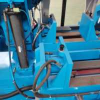 Scie à ruban horizontale à double colonne en métal, machine-outil CNC GZ4230, alimentation automatique, petite taille, pour usine