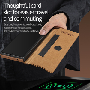 Nillkin <span class=keywords><strong>เคส</strong></span>โทรศัพท์สุดหรู, ฝาครอบหนังพร้อมฝาปิดกล้องแบบเลื่อนและที่ใส่ปากกา <span class=keywords><strong>S</strong></span> <span class=keywords><strong>เคส</strong></span>กันกระแทกสำหรับ Samsung Z พับ6 - Product Image 3
