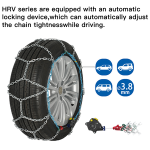 โซ่ล้อ<span class=keywords><strong>ยาง</strong></span>กันลื่นโซ่หิมะเหล็กอัลลอยสำหรับติดตั้งง่าย - Product Image 5