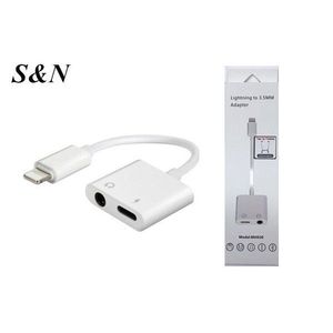 Adaptateur S&N Lightning vers 3,5 mm pour iPhone, convertisseur de prise casque audio avec port micro USB - Product Image 1