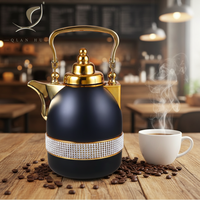Nouvelle Arrivée 2026 – Bouteille Isotherme en Verre QIAN HU Ramadan 1L, Modèle Dallah, Idéale pour le Café et le Thé, Cadeau d'Affaires (12-24)