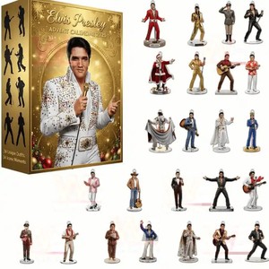 Calendrier de l'Avent Elvis Presley-Boîte aveugle Décoration de sapin de Noël Ornements en plastique 12 + y - Product Image 2
