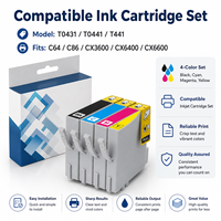 Cartouches d'encre compatibles de haute qualité T0431 T0441 T0442 T0443 T0444 pour Epson Stylus C64 C86 CX3600 CX6400 CX6600