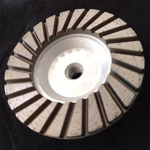 100mm 4 pouces en aluminium diamant Double rangée tasse roue abrasive pour granit pierre puissance outils de meulage disque - Product Image 2