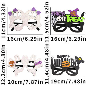 Lunettes fantaisie de fête d'Halloween avec visage de crâne et faucille de la mort pour collectionneur d'âmes, thème horreur sombre, vente en gros - Product Image 6