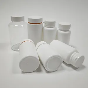 OEM 150ml 200ml 250ml Bouteille en plastique HDPE Bouteille de capsule vide Bouteille de poudre de protéine de vitamine