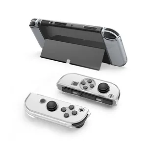 Étuis de protection transparents pour Nintendo Switch et accessoires, nouvelle coque rigide en cristal, accessoires OLED, vente en gros d'usine