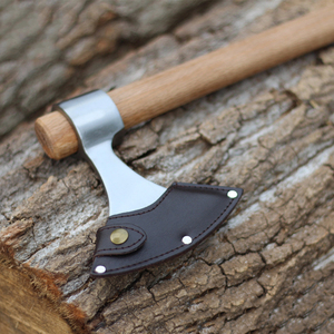 Venta al por mayor de acero de alto carbono hoja forjada mango de madera al aire libre hacha Camping Tomahawks hacha - Product Image 3