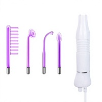 Portable poche haute fréquence galvanique visage Machine baguette électrode verre Tube peau rides réduisant Frecuencia baguettes