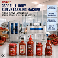Machine d'étiquetage à manchon haute vitesse, applicateur d'étiquettes thermorétractables pour bouteilles en verre, pots de sauce et de condiments