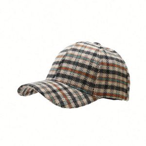 Casquette de baseball rétro britannique de luxe en velours côtelé pour hommes, casquette de sport - Product Image 5