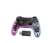 Control de Juego Inalámbrico de 2.4G con Motor de Vibración y Botón Turbo para 360 para PC - Sensor de Movimiento y Vibración Dual
