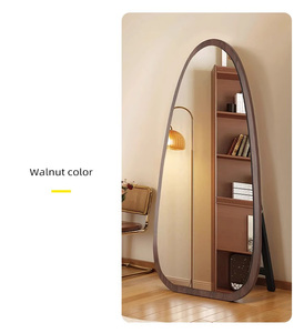 Customized ArchLarge Full-Length Frame <strong>Mirror</strong> Newly Designed Natural Solid Wood Art <strong>Deco</strong> Style for Wedding - Product Image 4
