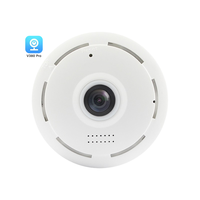 Caméra réseau Wi-Fi intérieure V380pro avec stockage cloud, audio bidirectionnel, grand angle panoramique, vue à 360 degrés et détection de mouvement