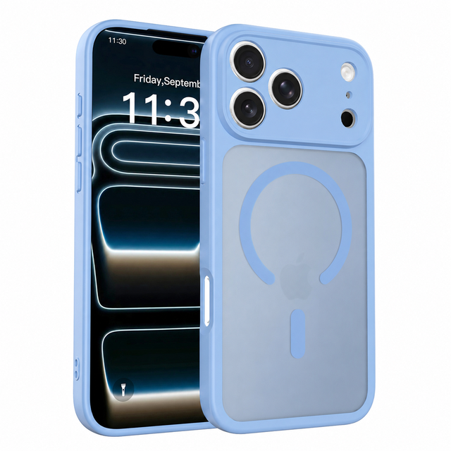 Slim Translucent Frosted Drop Resistant Anti Fingerprint Full Camera Protection Magnetic Mobile Phone Case for iPhone 18 Pro Max