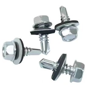 Vis autotaraudeuses à tête hexagonale en acier inoxydable, zinguées, série HE, métriques - Product Image 2
