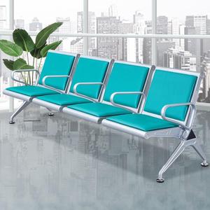 Sillas de espera Zhongfei Landa de 4 plazas de acero inoxidable con reposabrazos para uso público en aeropuertos y estaciones - Product Image 1