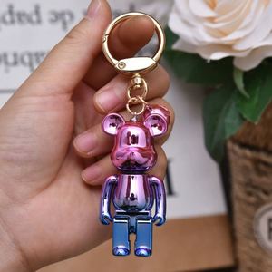 Llavero de acrílico con diseño de oso de dibujos animados, llavero de animal lindo para llaves de coche, accesorios de moda para llaves para mujeres y niñas - Product Image 4