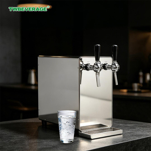 Distributeur d'eau gazeuse et froide en acier inoxydable intégré, durable, avec 1, 2 ou 3 robinets, pour bureau, café, comptoir - Product Image 2