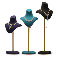 Support de présentation de bijoux en métal pour collier, présentoir de bijoux, accessoires de table pour boutique, vitrine, comptoir, étagère