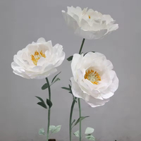 A-GF005 Vente en gros de fleurs artificielles géantes en papier, fleurs géantes en mousse, fleurs géantes en soie debout pour la décoration de mariage