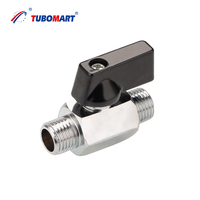 Vanne à boisseau sphérique miniature en laiton TUBOMART OEM 1/2'' pour eau chaude et froide résidentielle avec AS4617