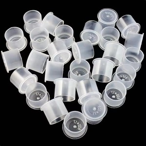 Vasos de Tinta para Tatuajes al por Mayor, Base Estable, Porta Pigmentos de Plástico Desechables, Múltiples Tamaños, Vasos Profesionales para Estudio de Microblading - Product Image 1