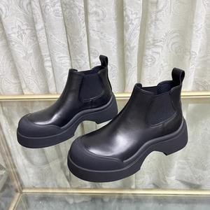 XINZI RAIN Hiver Femme <span class=keywords><strong>Bottines</strong></span> Mode Fond Epais Plateforme Talon Cuir Souple Femmes <span class=keywords><strong>Chelsea</strong></span> Bottes Pour Dames - Product Image 5