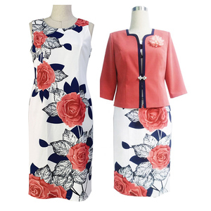 Ensembles de vêtements en mousseline de soie pour femmes grandes tailles, style turc, anti-rides, ensemble short et robe - Product Image 5
