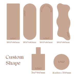 MISKA Motif incurvé unique personnalisé Vegan Luxe Écologique 4,5 mm d'épaisseur Extra Large Léger Universel Nature PU026 Natur - Product Image 5