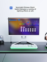 Rétroéclairages LED pour téléviseurs de 24 à 34 pouces, bandes LED RGB multicolores, intelligentes, découpables, indice de protection IP65, alimentées par USB, à intensité variable
