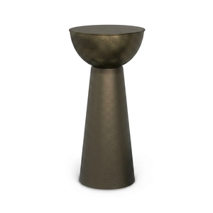 Nova Modern Minimalist Metal Coffee <b>Table</b> <b>With</b> Conical Base For Living Room Furniture - Product Image 1