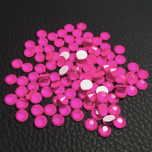 Phổ biến nhất trong không hotfix thạch huỳnh quang Nail Art Neon màu sắc phẳng trở lại thủy tinh pha lê máy cắt 2 túi chì miễn phí - Product Image 2