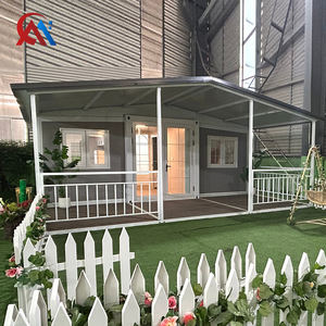 บ้านสำเร็จรูปขนาด 20 ฟุต สไตล์สวน โครงเหล็กแข็งแรง พร้อมรั้วสนาม ป้องกันลม กันน้ำ เหมาะสำหรับพักผ่อน - Product Image 1