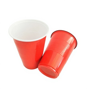 Vasos Desechables para Fiestas, Vasos Grandes para Fiestas de Cumpleaños, Bolsa OPP, Vasos de Plástico Rojos Resistentes y Divertidos Desechables OEM - Product Image 6
