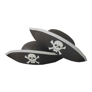 Accessoire de déguisement Pirate Hat Buccaneer pour enfants adultes capitaine Halloween accessoires de jeu de rôle sur le thème noir - Product Image 2