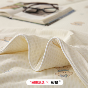 Summer Kids Cooling Blanket 1.5-2 Jin <b>Large</b> Square Reactive Printing Cartoon Print Thin Air Conditioning Blanket - Product Image 4