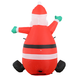 Père Noël gonflable géant en caoutchouc personnalisé UNK, cadeau d'anniversaire ou d'Halloween, jouet 8,27x6,3x0,39cm - Product Image 4