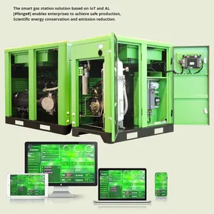 75 Kilowatt 15 vida hava kompresörü 55KW 22 kalıcı mıknatıs invertör galvanizli bitirmek 30 invertör 37 vida makinesi hava soğutmalı - Product Image 4