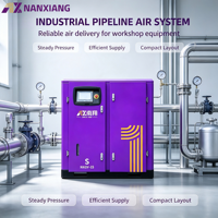 Kompresor Udara Sekrup Rotary Nanxiang 75KW 100HP 13Bar 512CFM PM VSD dengan GHH Air End untuk Pemotongan Laser
