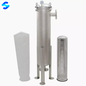 Conception de sablage de haute qualité en acier inoxydable SS304 et 316L # 1 boîtier de <span class=keywords><strong>filtre</strong></span> <span class=keywords><strong>à</strong></span> sac avec connecteur TC de 1,5 pouces pour produits chimiques et filtration de l'eau - Product Image 3