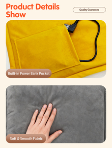 Coussin chauffant alimenté par USB, 3 modes <span class=keywords><strong>de</strong></span> chaleur, arrêt automatique <span class=keywords><strong>de</strong></span> sécurité après 45 minutes, portable, <span class=keywords><strong>pour</strong></span> <span class=keywords><strong>fauteuil</strong></span> roulant et siège <span class=keywords><strong>de</strong></span> voiture. - Product Image 5