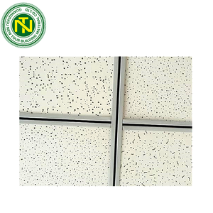 Plaques en fibres minérales, panneau de <span class=keywords><strong>plafond</strong></span> <span class=keywords><strong>acoustique</strong></span> en fibres minérales 2x2 pieds, dalle de <span class=keywords><strong>plafond</strong></span> avec grille - Product Image 2