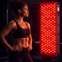 Panneau de thérapie LED Sunsred à écran tactile vertical 630nm 660nm 810nm 830nm 850nm rouge et proche infrarouge avec prise US pour usage domestique