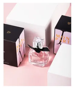 <span class=keywords><strong>Profumo</strong></span> Solido Fruttato Floreale da <span class=keywords><strong>Donna</strong></span>, Fragranza Leggera e Duratura, Bottiglia in Vetro Sfaccettato, Nastro Nero, Decorazione Ambrata, per Appuntamenti - Product Image 6