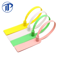 Sceau de sécurité en plastique PN-PS2306 pour le transport, sceau en plastique jetable à serrage progressif pour l'expédition