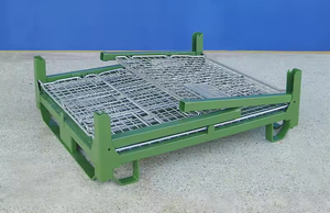 Thùng chứa dây kim loại bền công suất cao có thể gấp lại và phù hợp để sử dụng làm lồng kho - Product Image 4