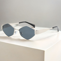 Gafas de Sol de Lujo Unisex de Metal con Diamantes 2025, Gafas de Sol de Moda para Hombre, Gafas de Sol de Marca para Mujer, Gafas de Sol de Diseñador